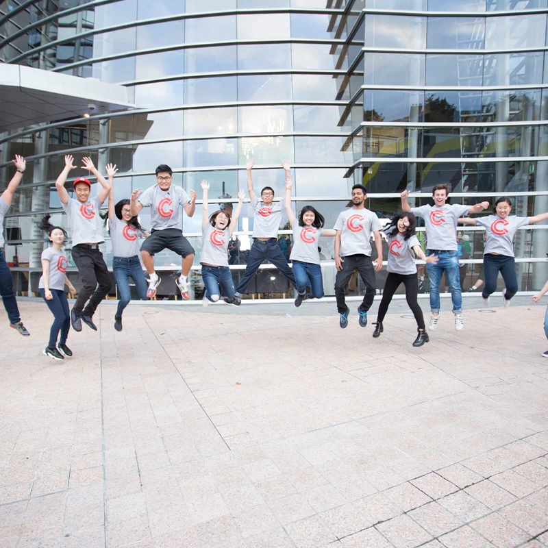 Study International Students Outside Art Gallery