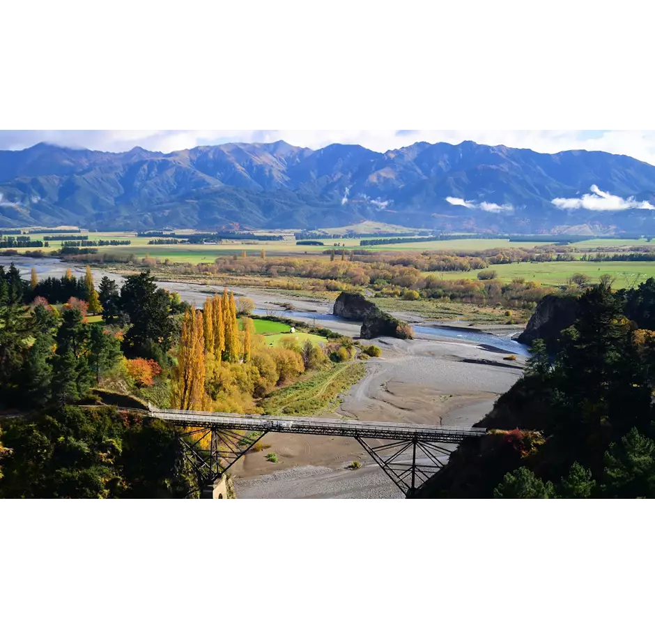 Hanmer Springs Attractions Waiau Ferry Bridge Landscape