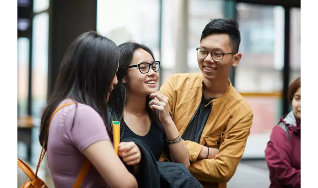 Study Generic Tertiary Student Group Standing
