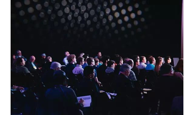 Meet Conference Delegates Dark Background
