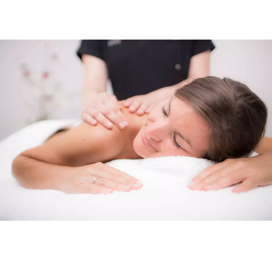 A guest relaxes during a massage treatment at the Hanmer Spa