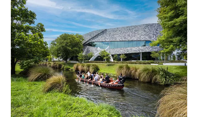 Waka On The Avon Outside Te Pae