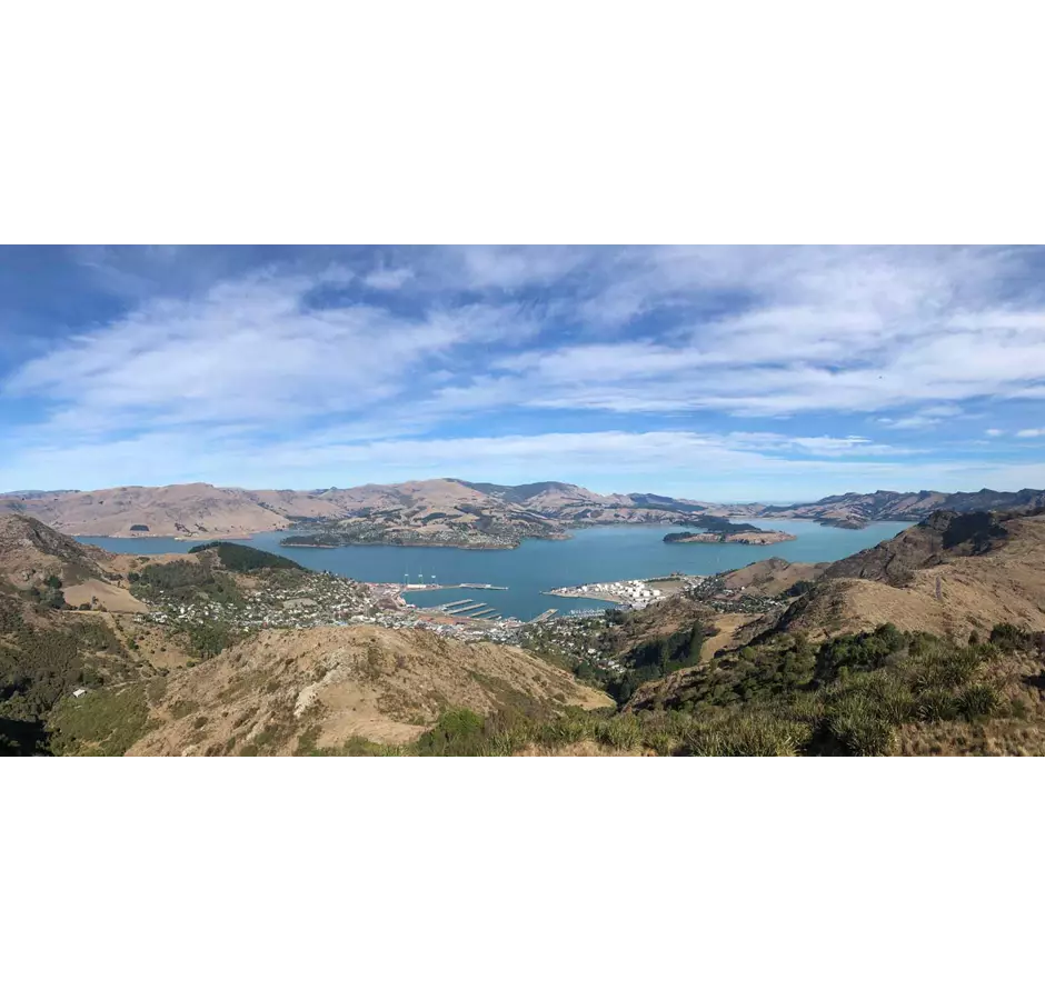 Port Hills View Of Lyttelton
